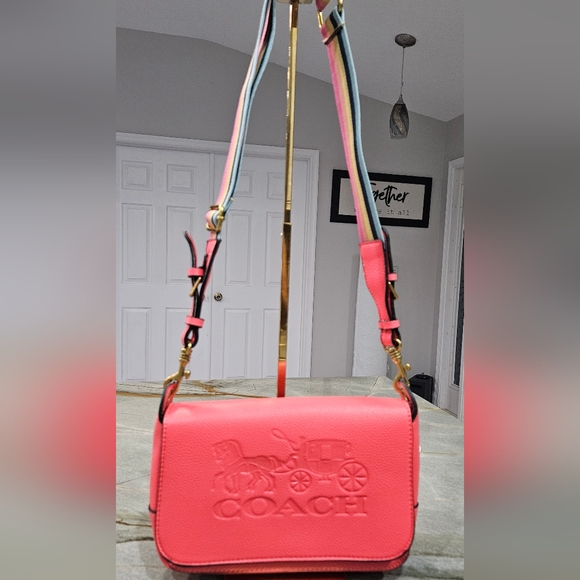 Coach Red Leather Crossbody With Coach Box! NWOT - Picture 10 of 16